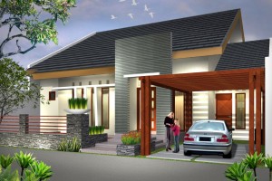 Desain Rumah Mewah Minimalis 1 dengan Natural