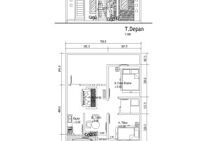 Kecil Dan Nyaman Rumah Minimalis Ukuran 7×12
